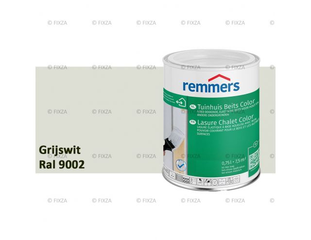 Tuinhuis beits Color RAL 9002 Grijswit, voor Hout, Metaal en Kunststof