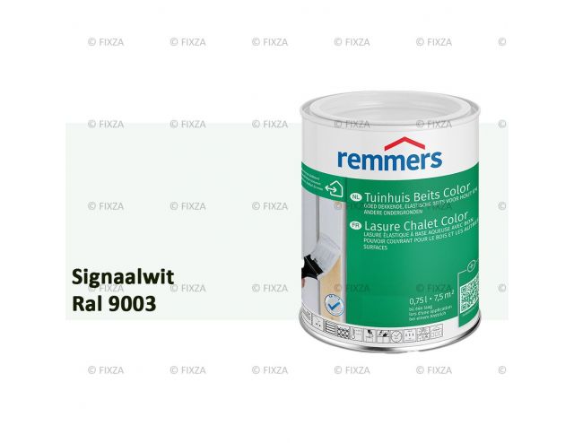 Tuinhuis beits Color RAL 9003 Signaalwit, voor Hout, Metaal en Kunststof
