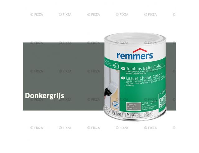 Tuinhuis beits Color Donkergrijs, voor Hout, Metaal en Kunststof