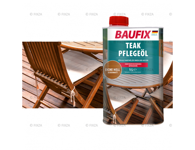Teak onderhoudsolie licht eiken 1 Liter