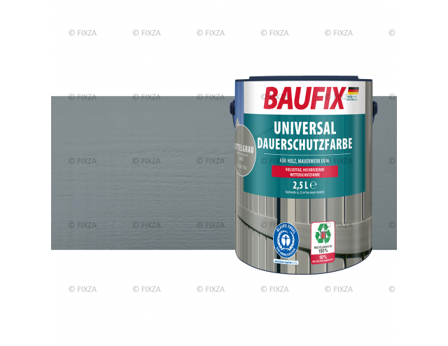 Universele Dekkende Tuinbeits middelgrijs 2,5 Liter