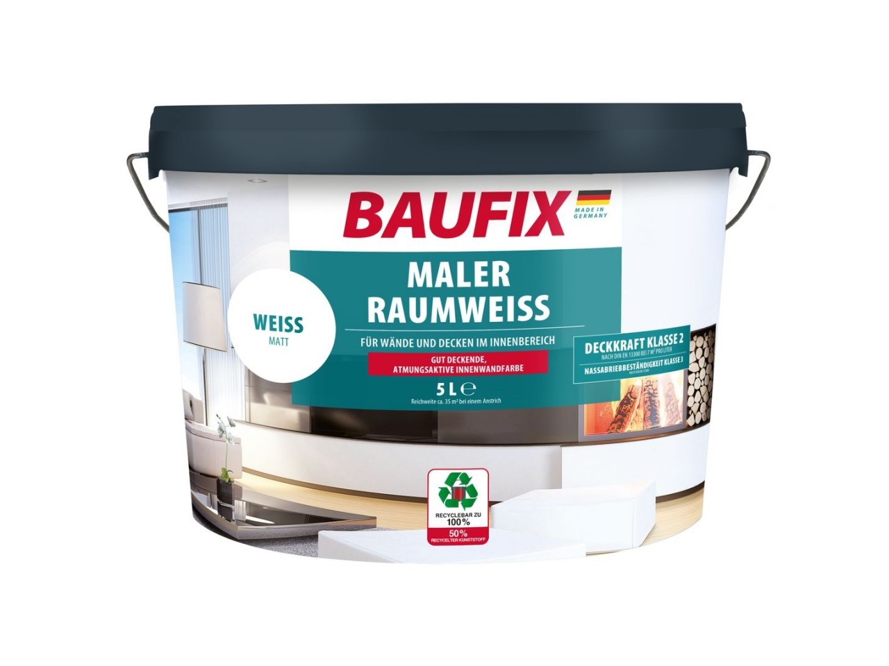 Decorators’ White Paint muurverf wit 5 Liter
