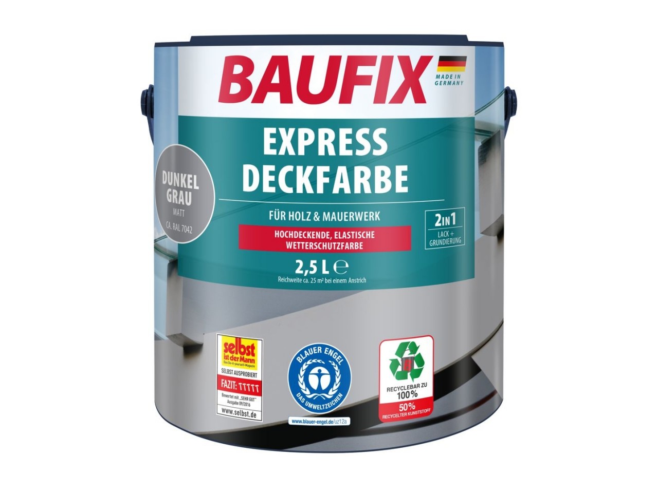 Express Dekkende lakverf donkergrijs 2,5 Liter