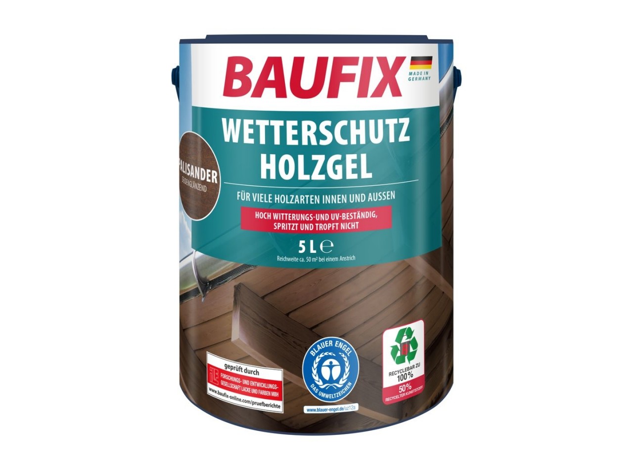 Houtbeschermende Gel- Beits palissander 5 Liter