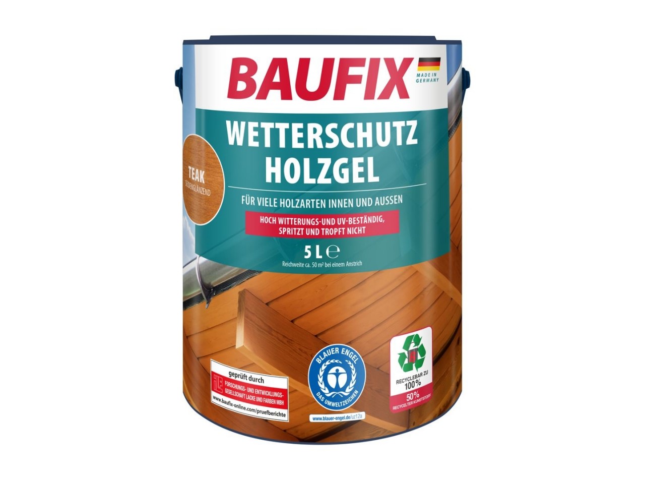 Houtbeschermende Gel- Beits teak 5 Liter