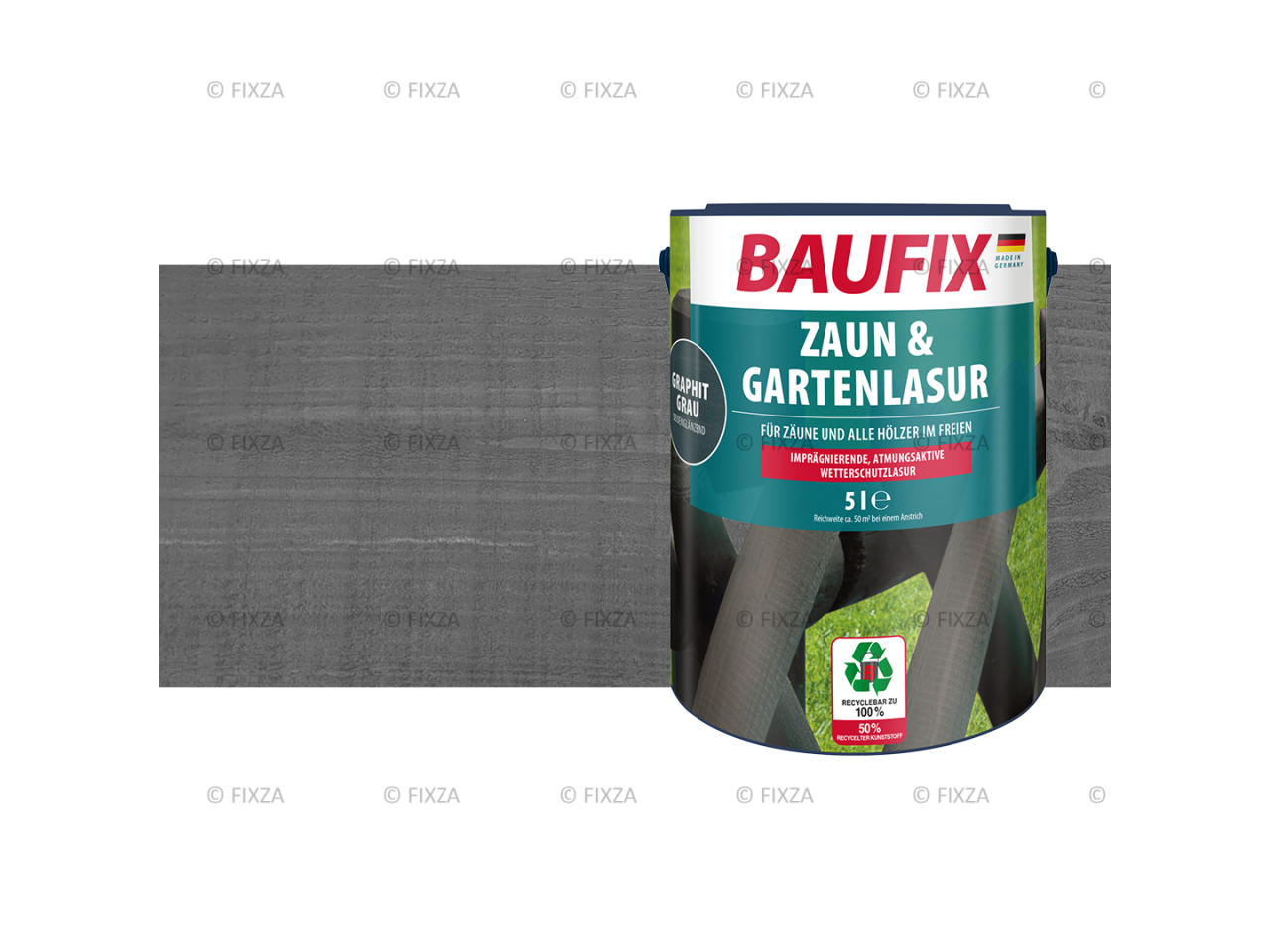 Schutting en Tuinbeits grafietgrijs 5 Liter