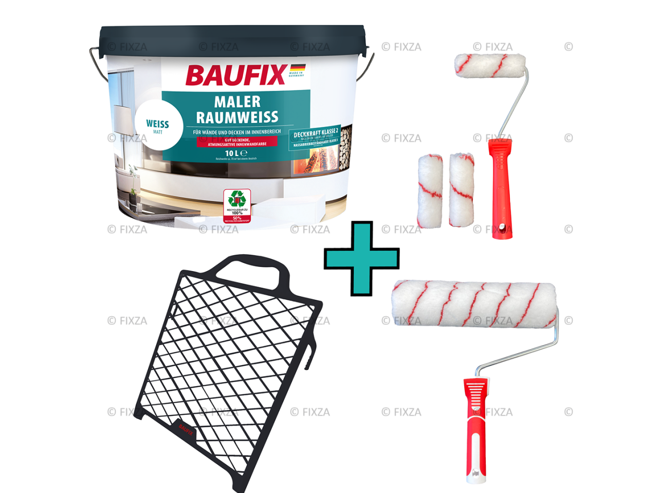 Decorators’ White Paint muurverf set 1 wit 10 Liter