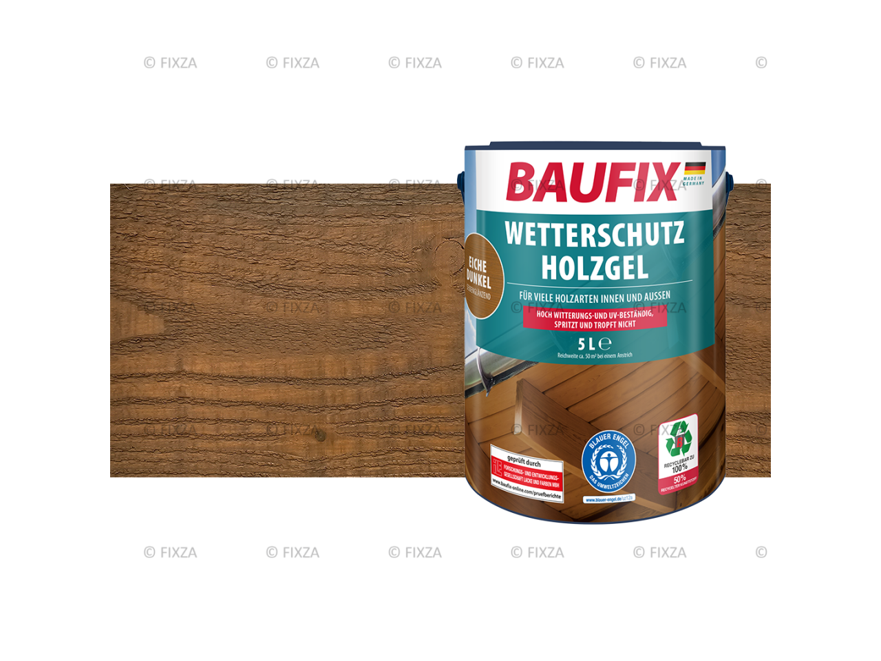 Houtbeschermende Gel- Beits donker eiken 5 Liter