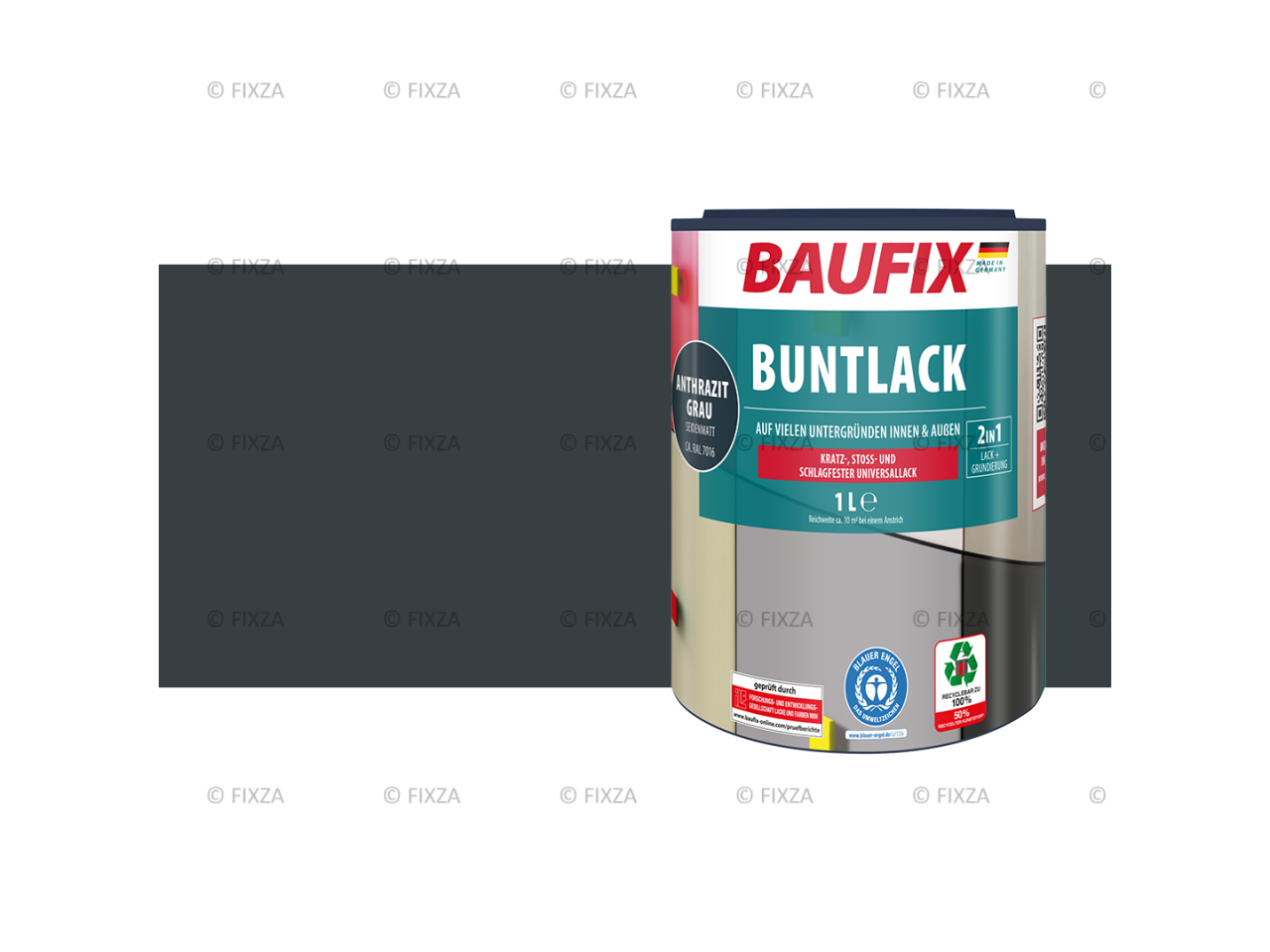 Multi- Lakverf antraciet grijs 1 Liter