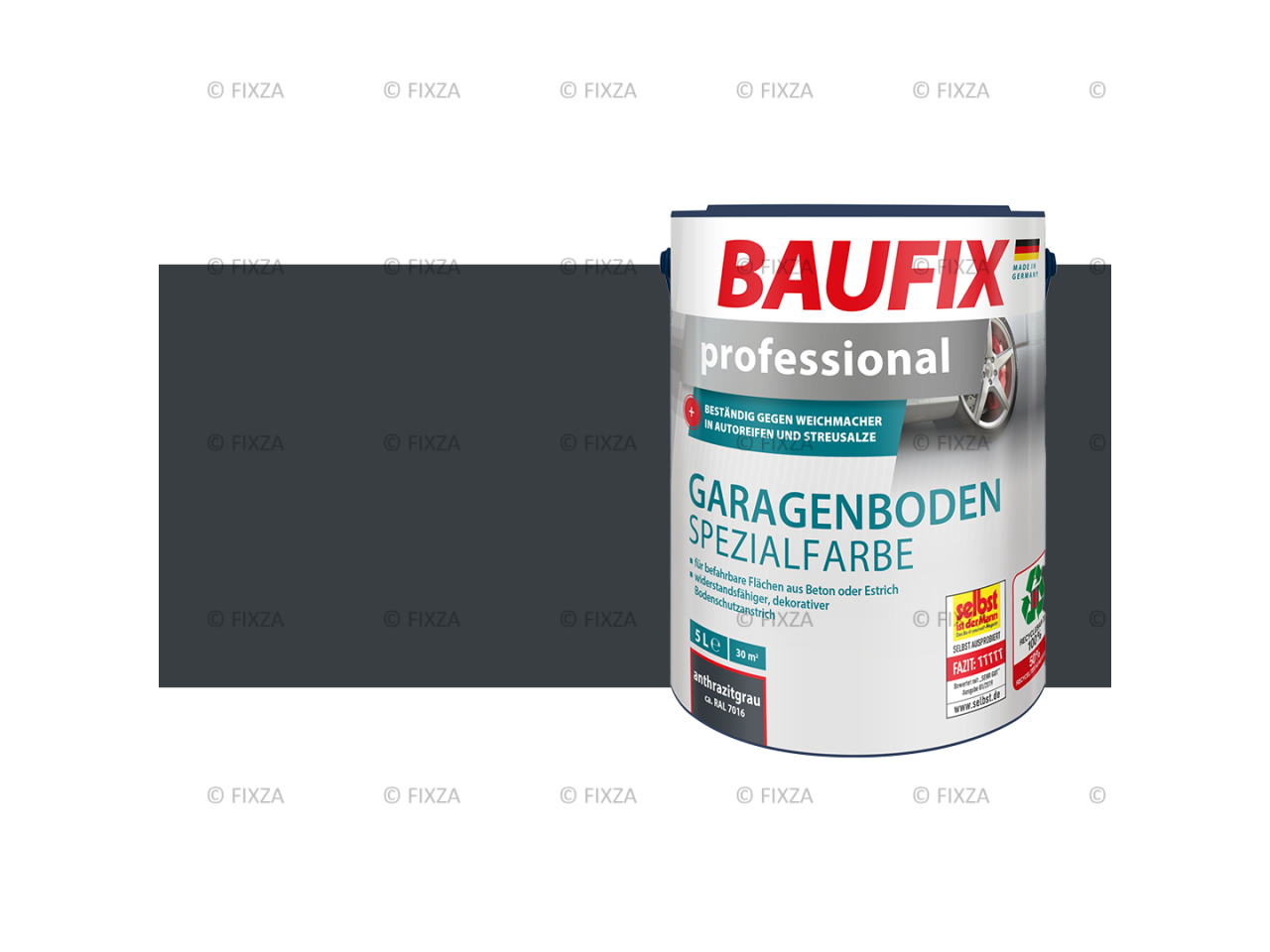 Professionele garagevloer verf antraciet grijs 5 Liter