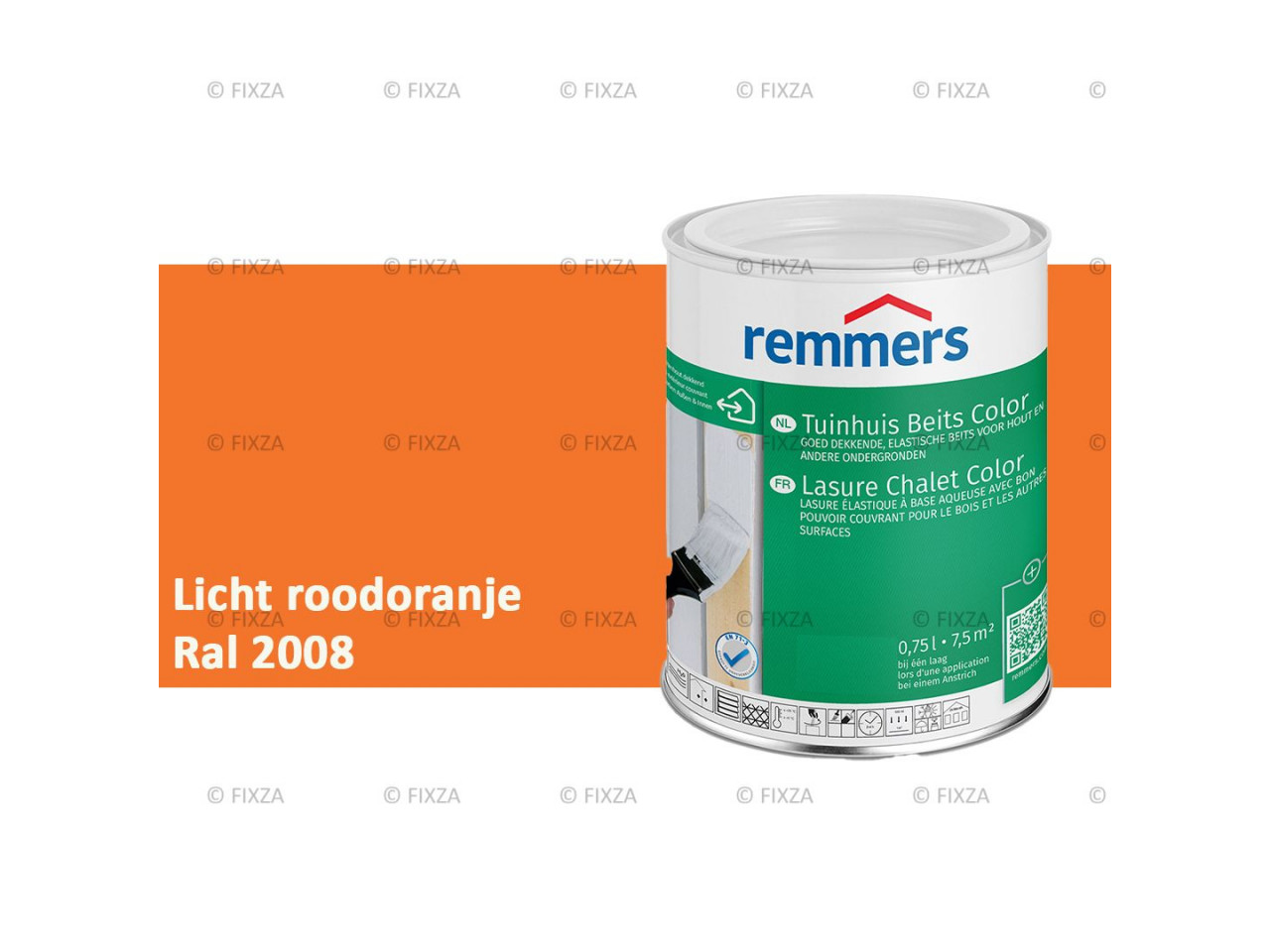 fixza-remmers-tuinhuis-beits-color-ral-2008-licht-roodoranje-0,75liter