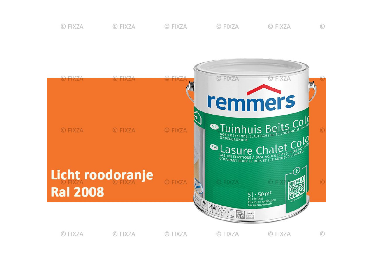 fixza-remmers-tuinhuis-beits-color-ral-2008-licht-roodoranje-5liter