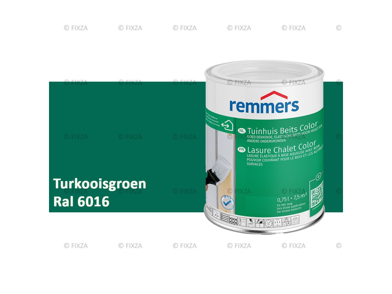 fixza-remmers-tuinhuis-beits-color-ral-6016-turkooisgroen-0,75liter
