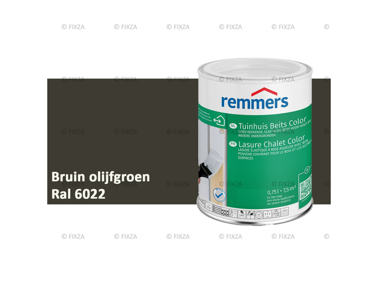 fixza-remmers-tuinhuis-beits-color-ral-6022-bruin-olijfgroen-0,75liter