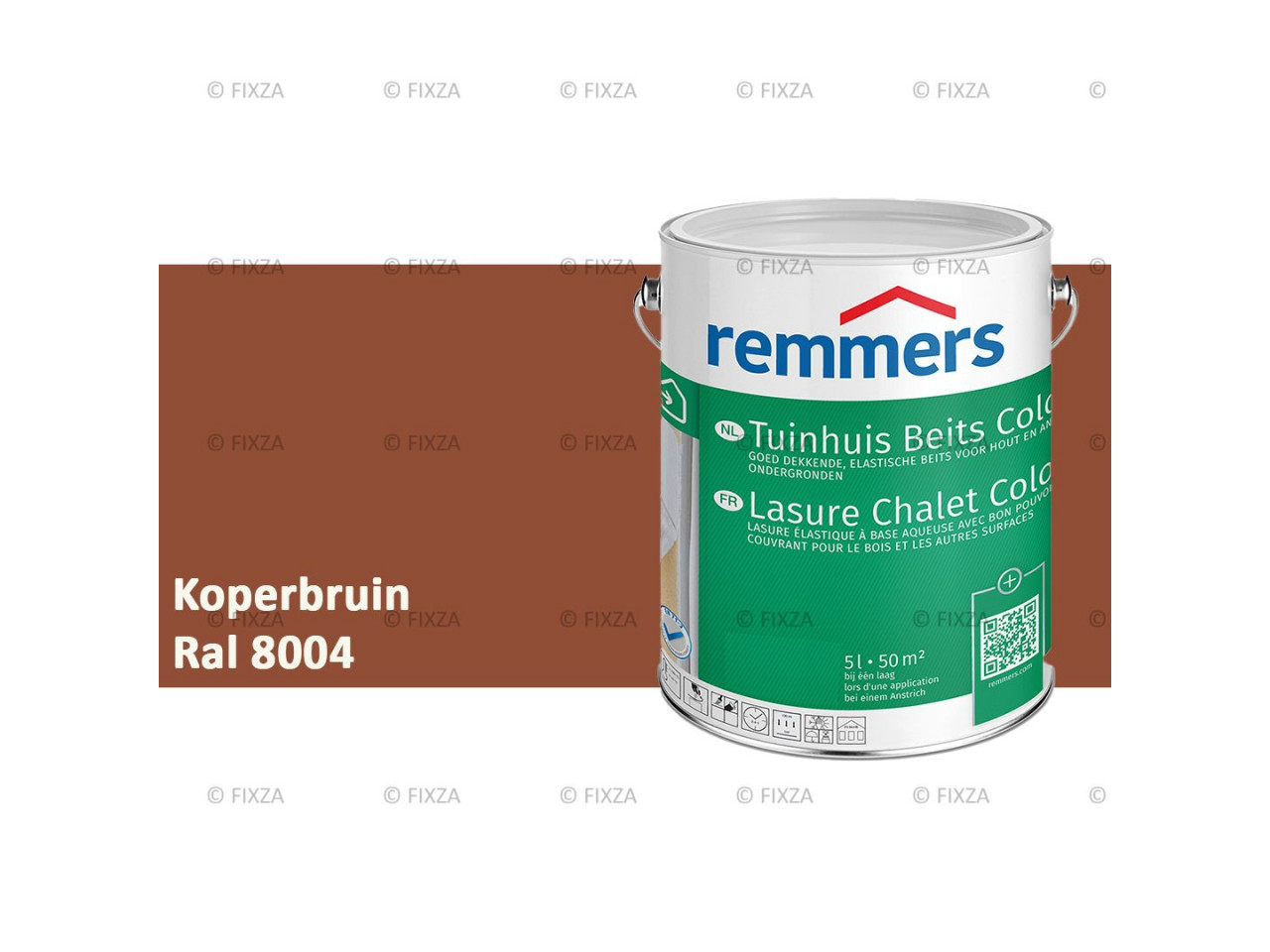 fixza-remmers-tuinhuis-beits-color-ral-8004-koperbruin-5liter