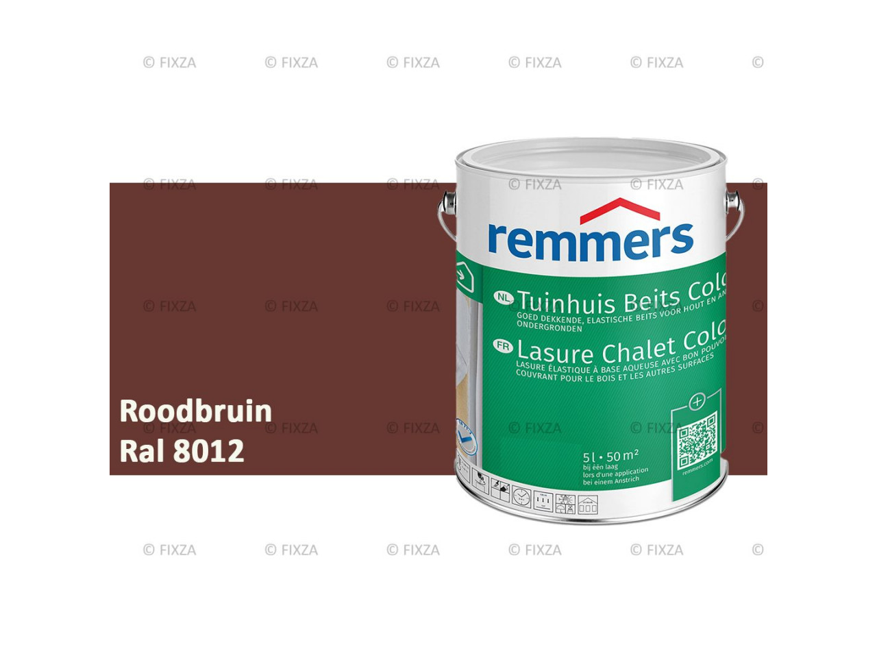 fixza-remmers-tuinhuis-beits-color-ral-8012-roodbruin-5liter