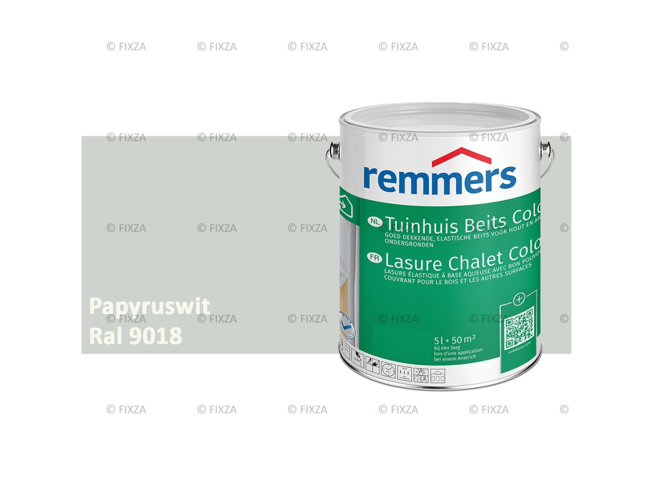 fixza-remmers-tuinhuis-beits-color-ral-9018-papyruswit-5liter
