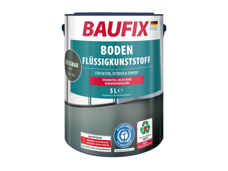 Betonvloer verf zeildoek grijs 5 Liter