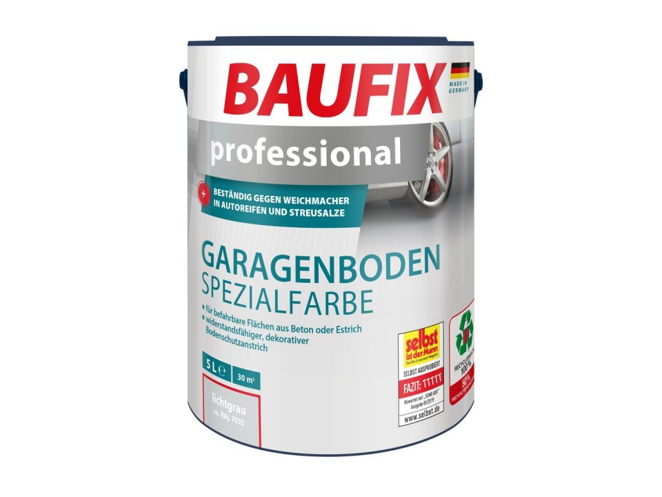 Professionele garagevloer verf lichtgrijs 5 Liter