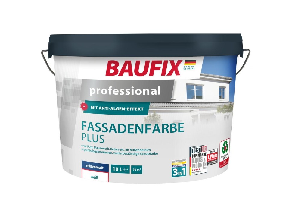 Professionele Gevelverf Plus wit 10 Liter