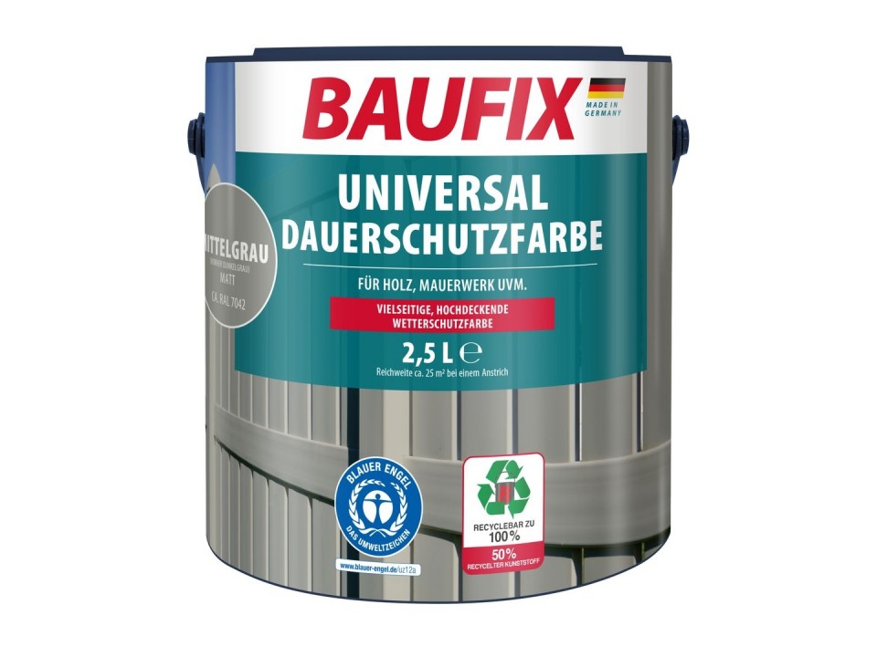 Universele Dekkende Tuinbeits middelgrijs 2,5 Liter
