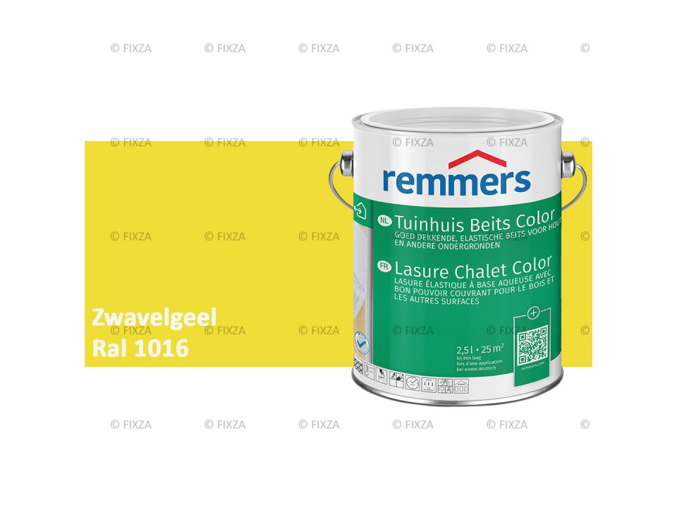fixza-remmers-tuinhuis-beits-color-ral-1016-zwavelgeel-2,5liter