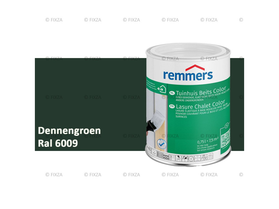 fixza-remmers-tuinhuis-beits-color-ral-6009-dennengroen-0,75liter