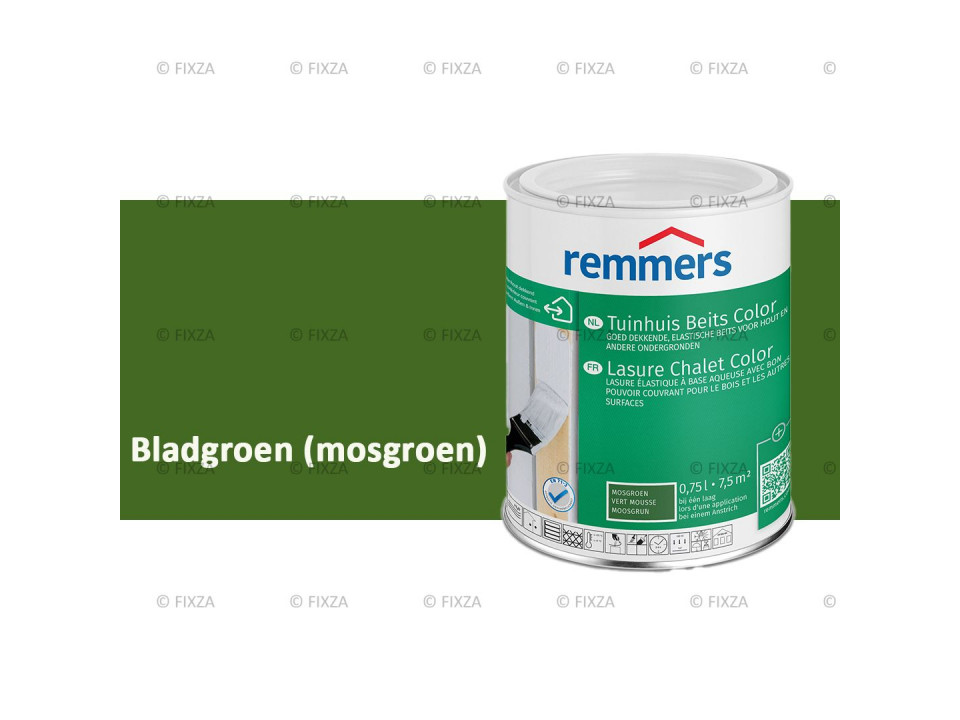fixza-remmers-tuinhuis-beits-color-ral- Bladgroen- (mosgroen)-0,75liter
