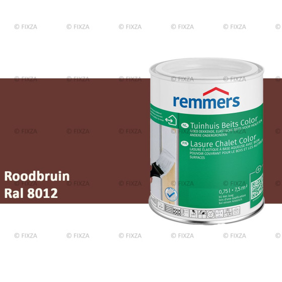 fixza-remmers-tuinhuis-beits-color-ral-8012-roodbruin-0,75liter