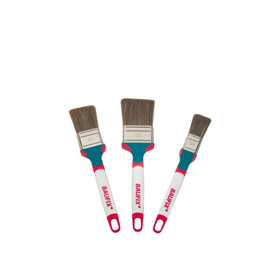 Set platte kwasten voor beitsen en lazuren op basis van oplosmiddelen