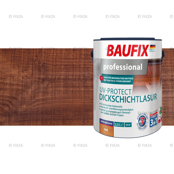 Prof UV-Protect diklaag Lazuur teak 2,5 Liter