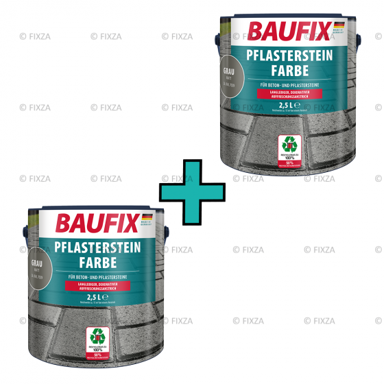 Impregnerende bestratingsverf grijs voordeelverpakking
