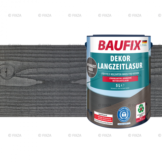 Deco Houtbeits antraciet grijs 5 Liter