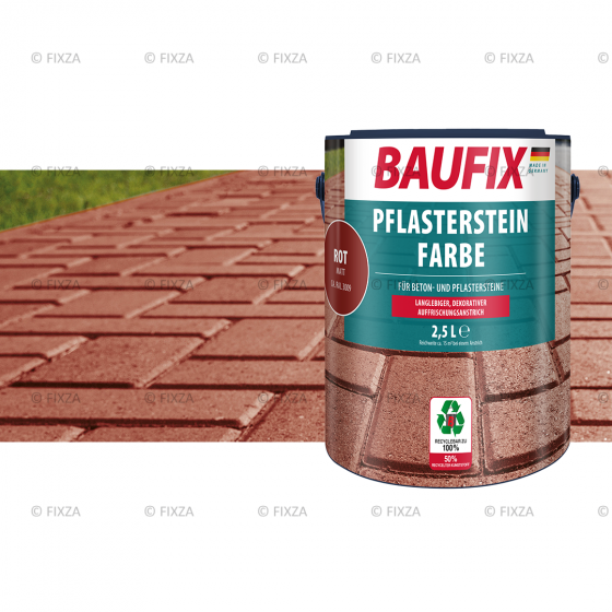 Impregnerende bestratingsverf oxide rood 2,5 Liter