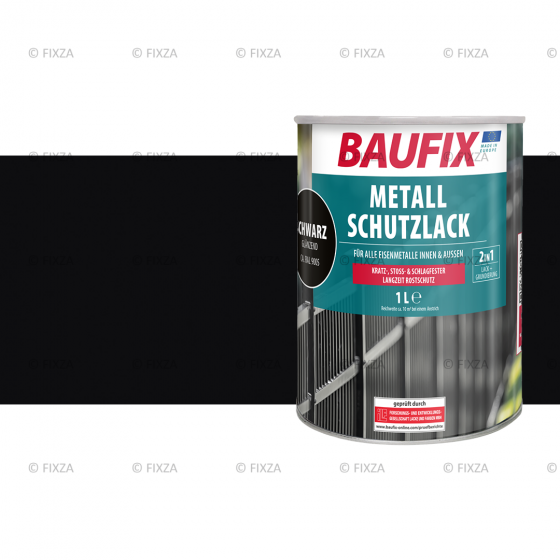 Metaallak zwart 1 Liter