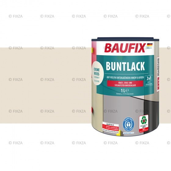 Multi- Lakverf crème wit 1 Liter