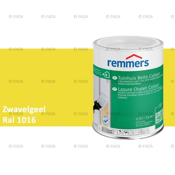 fixza-remmers-tuinhuis-beits-color-ral-1016-zwavelgeel-0,75liter