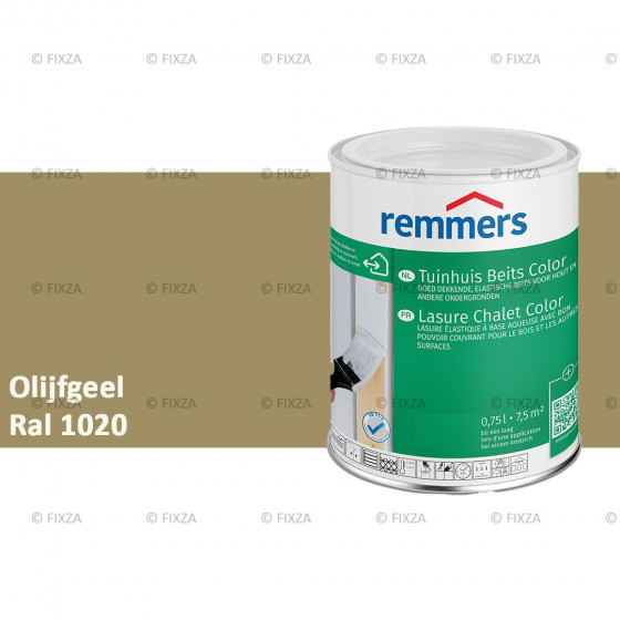 fixza-remmers-tuinhuis-beits-color-ral-1020-olijfgeel-0,75liter