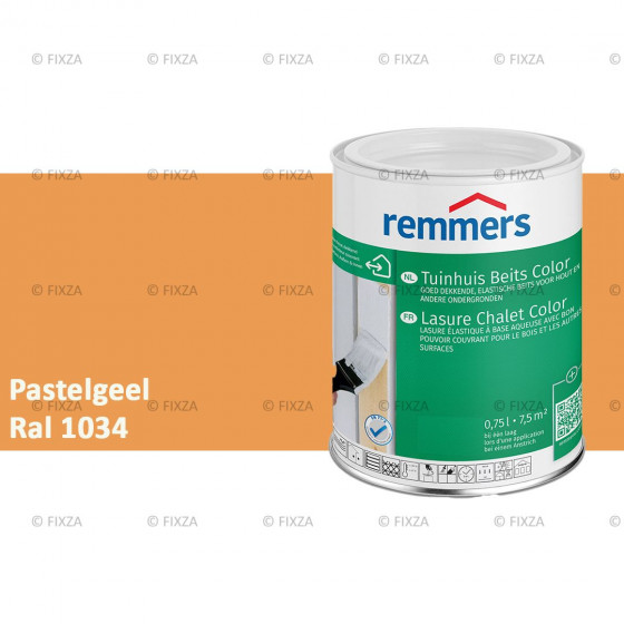 fixza-remmers-tuinhuis-beits-color-ral-1034-pastelgeel-0,75liter