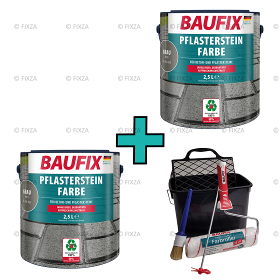 Impregnerende bestratingsverf grijs + verwerkingset