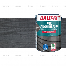 PUR Houtbeits antraciet grijs 5 Liter