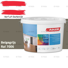 ADLER Aviva Ultra-Color SD – Beigegrijs – Premium watergedragen muurverf met Smart-Dry Technology | Strepenvrij, hoge dekking, matte binnenverf voor wanden & plafonds