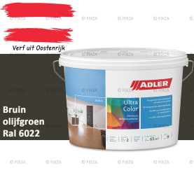 ADLER Aviva Ultra-Color SD – Bruin olijfgroen – Premium watergedragen muurverf met Smart-Dry Technology | Strepenvrij, hoge dekking, matte binnenverf voor wanden & plafonds