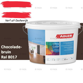 ADLER Aviva Ultra-Color SD – Chocoladebruin – Premium watergedragen muurverf met Smart-Dry Technology | Strepenvrij, hoge dekking, matte binnenverf voor wanden & plafonds