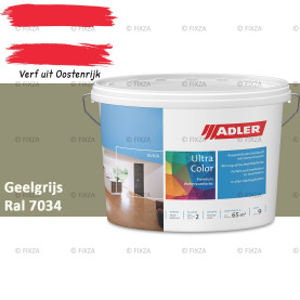ADLER Aviva Ultra-Color SD – Geelgrijs – Premium watergedragen muurverf met Smart-Dry Technology | Strepenvrij, hoge dekking, matte binnenverf voor wanden & plafonds