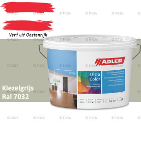 ADLER Aviva Ultra-Color SD – Kiezelgrijs – Premium watergedragen muurverf met Smart-Dry Technology | Strepenvrij, hoge dekking, matte binnenverf voor wanden & plafonds