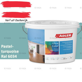 ADLER Aviva Ultra-Color SD – Pastelturquoise – Premium watergedragen muurverf met Smart-Dry Technology | Strepenvrij, hoge dekking, matte binnenverf voor wanden & plafonds