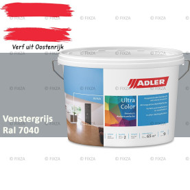 ADLER Aviva Ultra-Color SD – Venstergrijs – Premium watergedragen muurverf met Smart-Dry Technology | Strepenvrij, hoge dekking, matte binnenverf voor wanden & plafonds