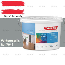 ADLER Aviva Ultra-Color SD – Verkeersgrijs A – Premium watergedragen muurverf met Smart-Dry Technology | Strepenvrij, hoge dekking, matte binnenverf voor wanden & plafonds