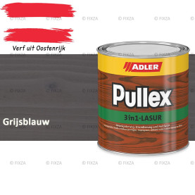 ADLER Pullex 3in1 lazuur – Grijsblauw – Houtbeits met Drievoudige Werking voor Gevel, Schutting en Tuinhout – Grondlaag, Bescherming en Afwerking in Één